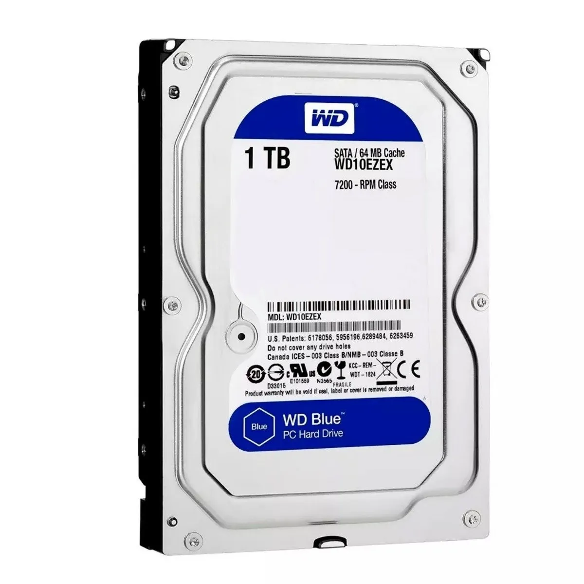 DISCO MECÁNICO HDD WD WD10EZEX 1TB 3.5" 7200RPM USADO (837117-002 [US])